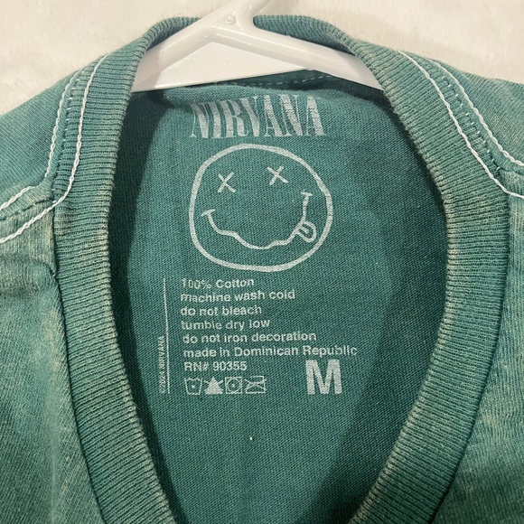 Nirvana Graphic Tee Bundle - In Utero Angel & Van Gogh Smiley - Size M - Picture 4 of 11